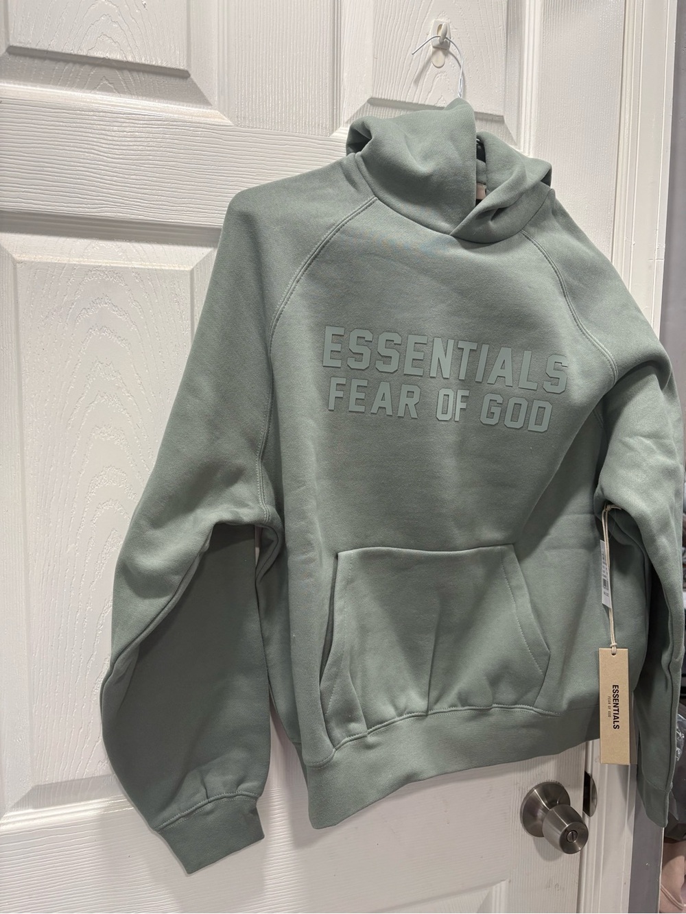 ESSENTIALS Fear of God Pullover Hoodie in Sage Green BNWT